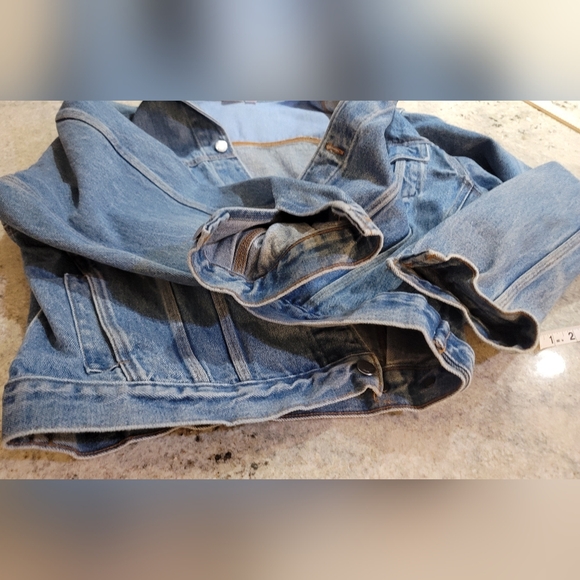 Vintage Harley Davidson Logo Denim Button Jean Jacket Unisex Men's Medium - Picture 8 of 13